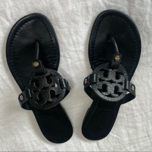 TORY BURCH BLACK MILLER SANDAL